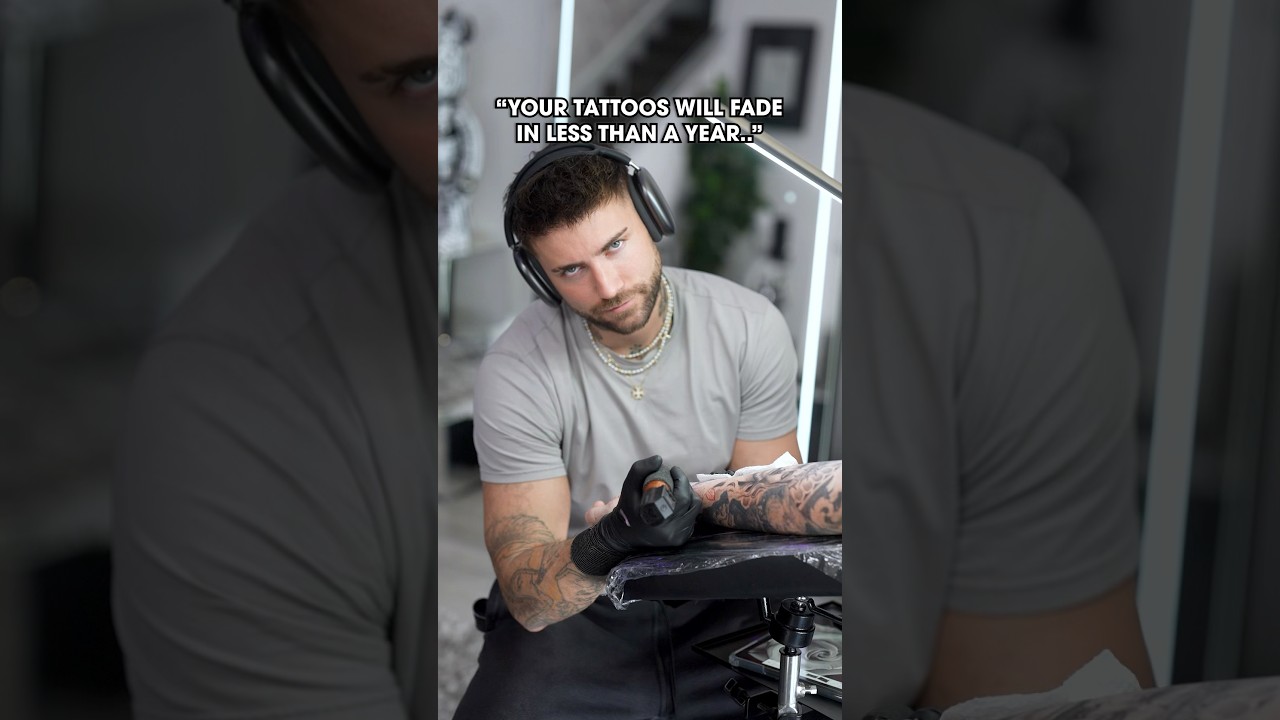 &ldquo;Your Tattoos Will Fade in Less than a Year.&rdquo; 🤫🙅🏻&zwj;♂️ #tattooartist #shorts