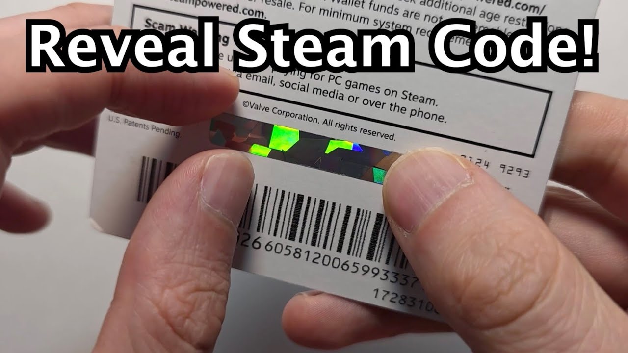 Как узнать код Steam на физической подарочной карте!
