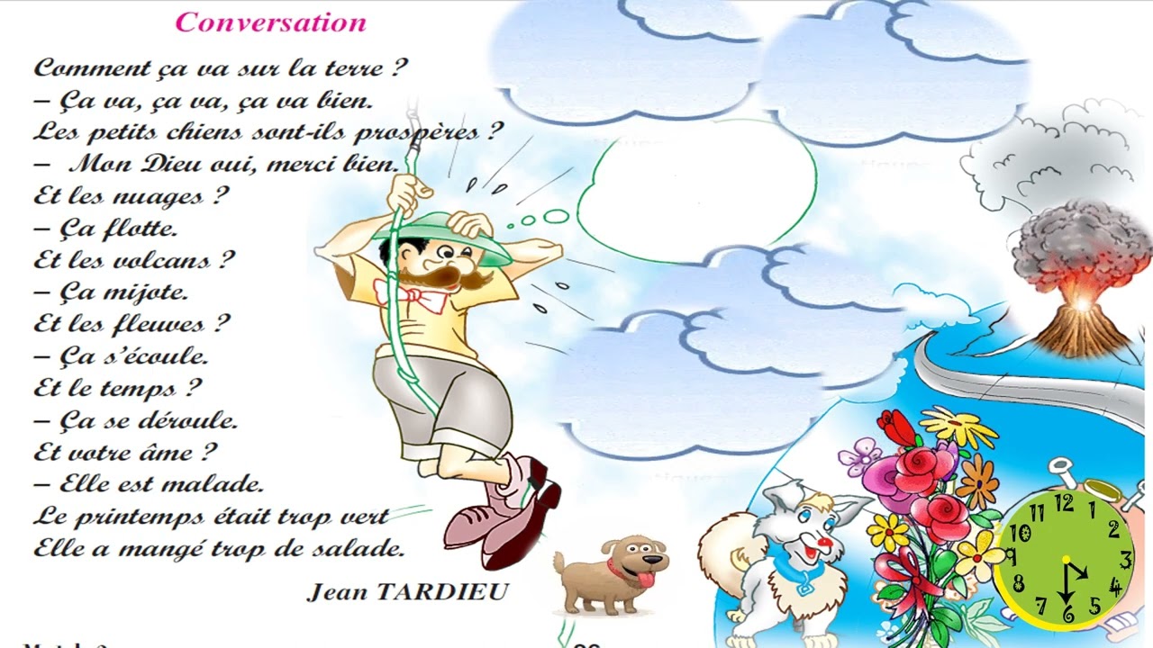 conversation 6ème année/super saghroun/chanson conversation/poème conversation 6ème année