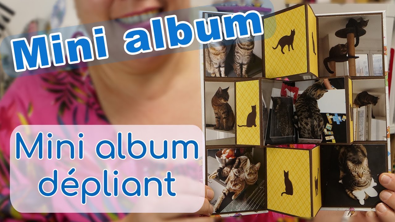 TUTO MINI ALBUM : Comment faire un mini album d&eacute;pliant vertical ? | Scrapitude