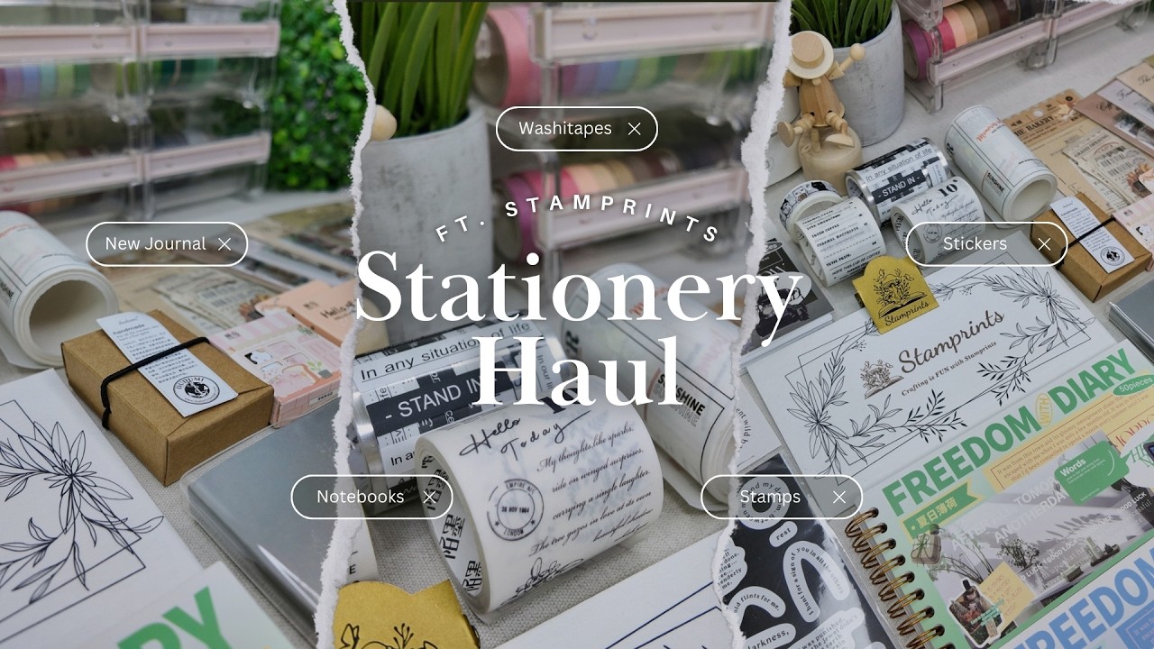 ✨ STATIONERY HAUL - PAPELERÍA BONITA de STAMPRINTS | #haul #unboxing | By: studywithart