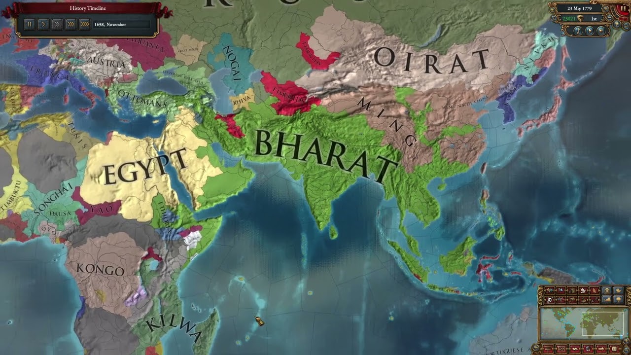 EU4 Mewar → Bharat World Conquest (1.36)