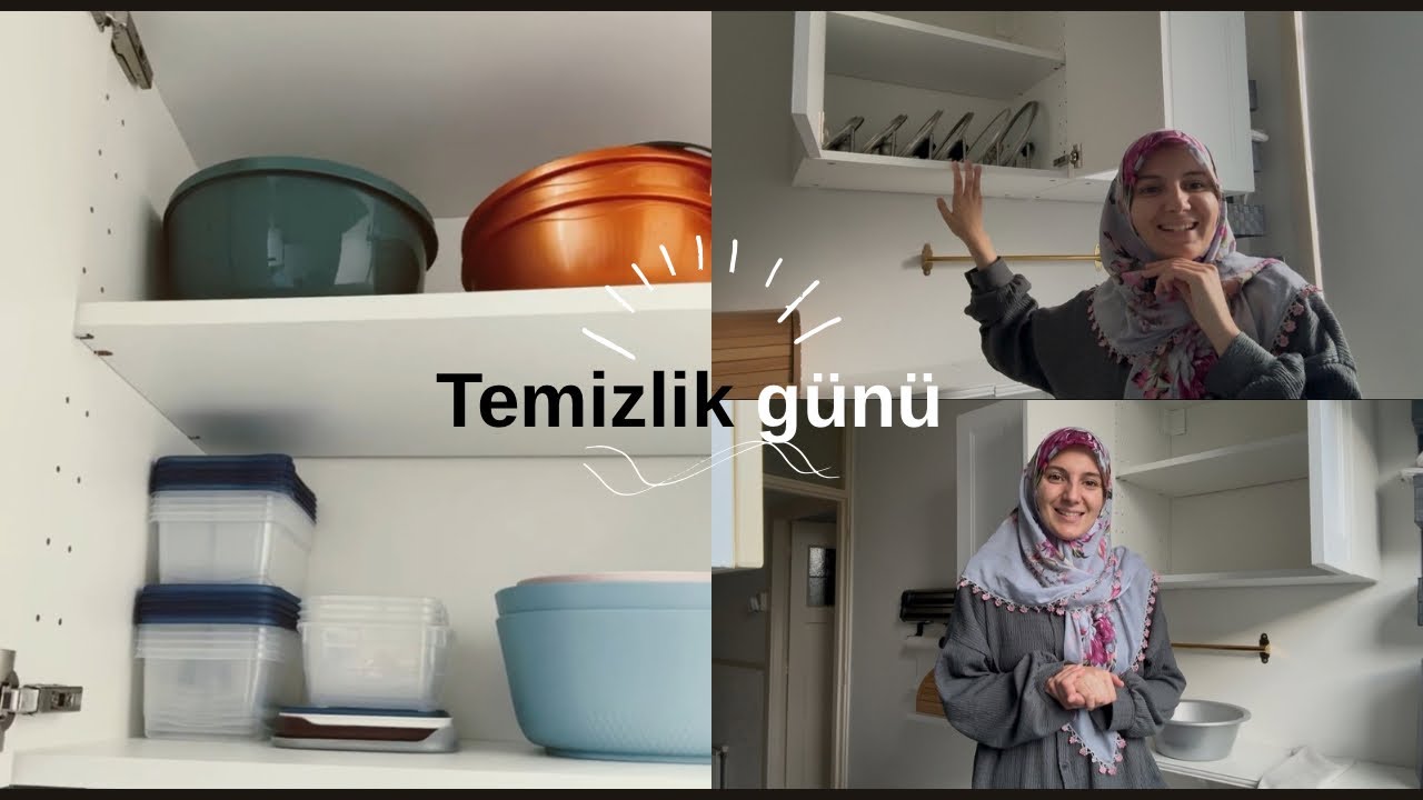Vlog ~ Temizlik Motivasyonu 💕 | Dolapların İçi, Yer Silme, Ev Düzeni”