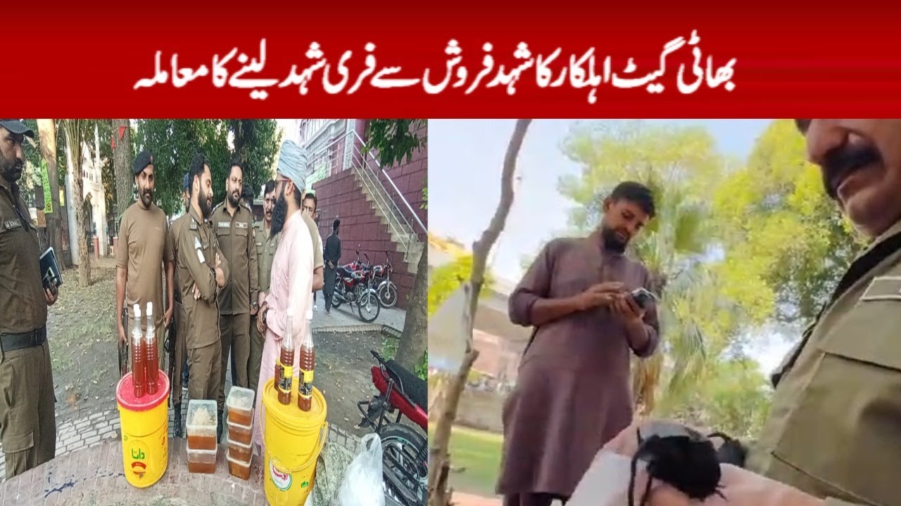 case of Bhatigate official taking free honey from honey seller Rang News Headline