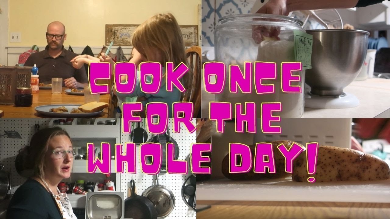 Cooking ONCE A Day?! | 3 Meals In 30 Minutes #largefamily
