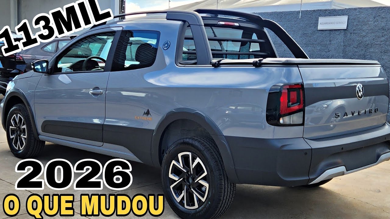 NOVA VW SAVEIRO EXTREME 2026 EM DETALHES | Melhor Custo benefício!!!