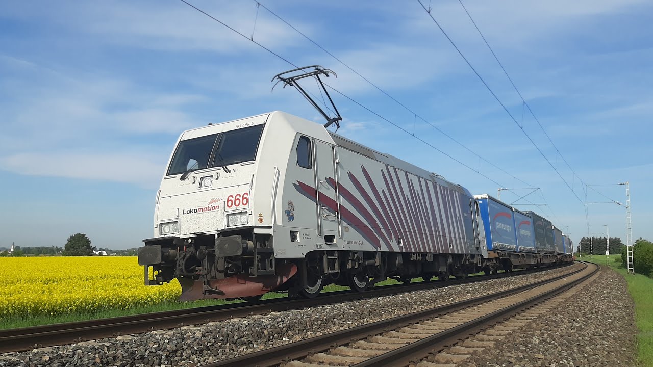 Führerstandsmitfahrt München Ost Rbf - Fulda mit der Baureihe 185, Teil 1 von München nach Augsburg