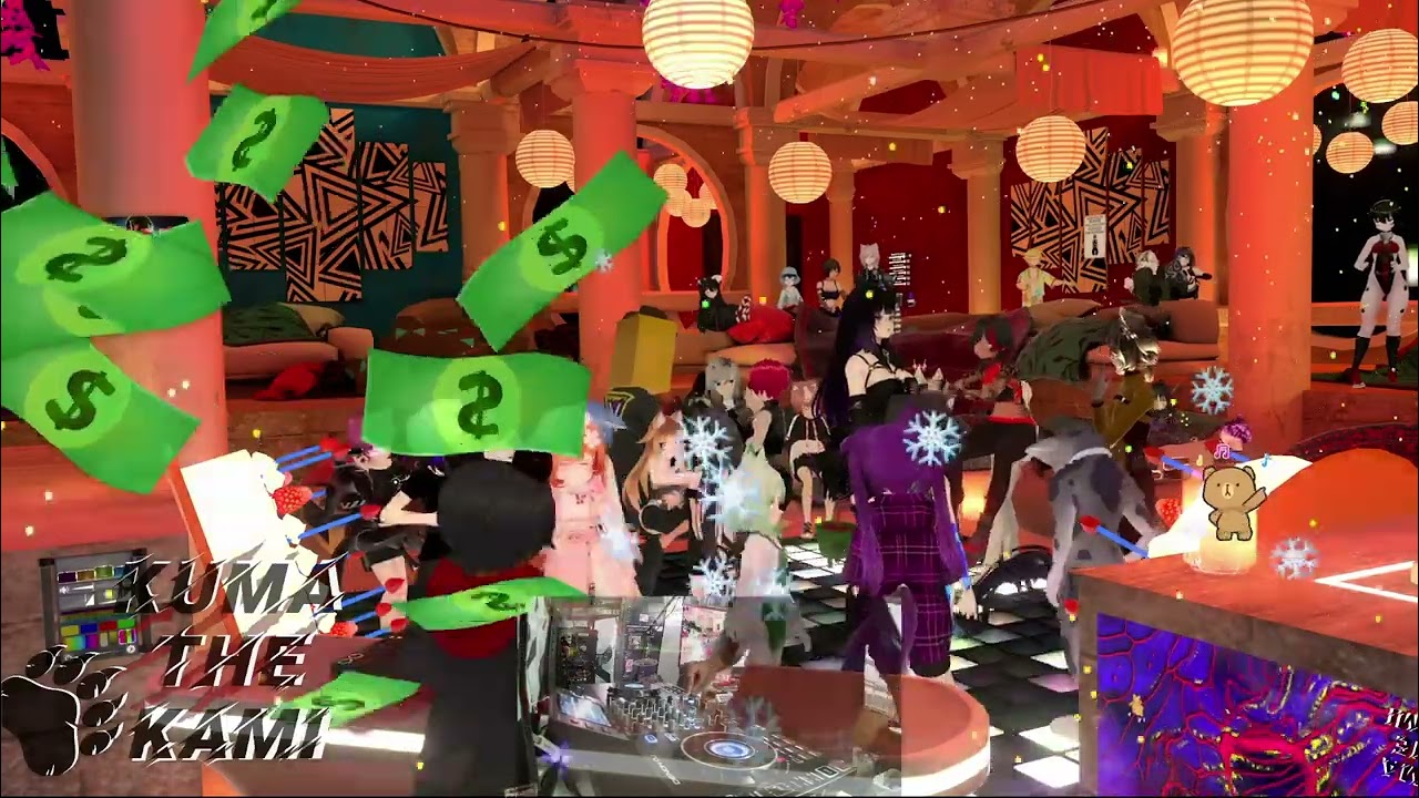 Kuma The Kami @ Nope and Timboy's Birthday in VRChat 3-22-2025 [#techdance #harddance #hardstyle]