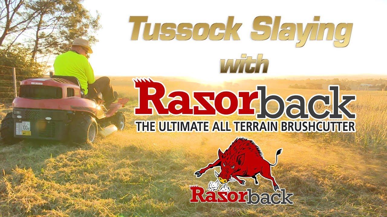 Tussock Slayed by Razorback Mower