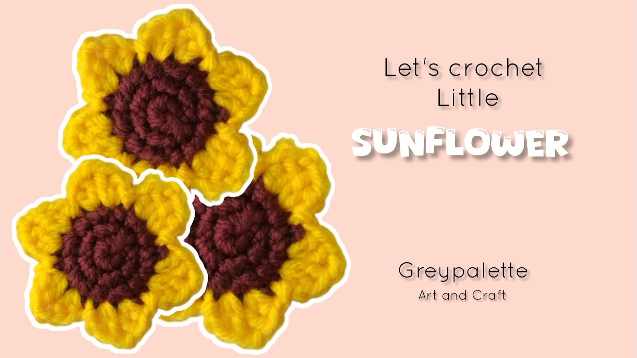 CROCHET SUNFLOWER 🌻 || absolute beginner friendly with simple stitches