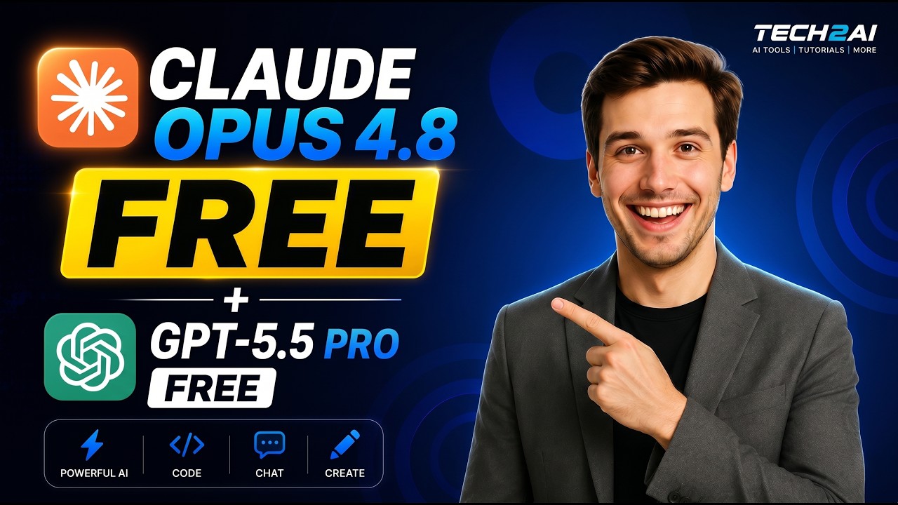 Claude Opus 4.8 абсолютно БЕСПЛАТЕН (и это просто взрыв мозга)