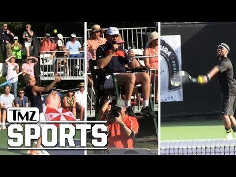 Kevin Hart -- Drops a Deuce on Justin Bieber ... In Charity Tennis Match | TMZ Sports
