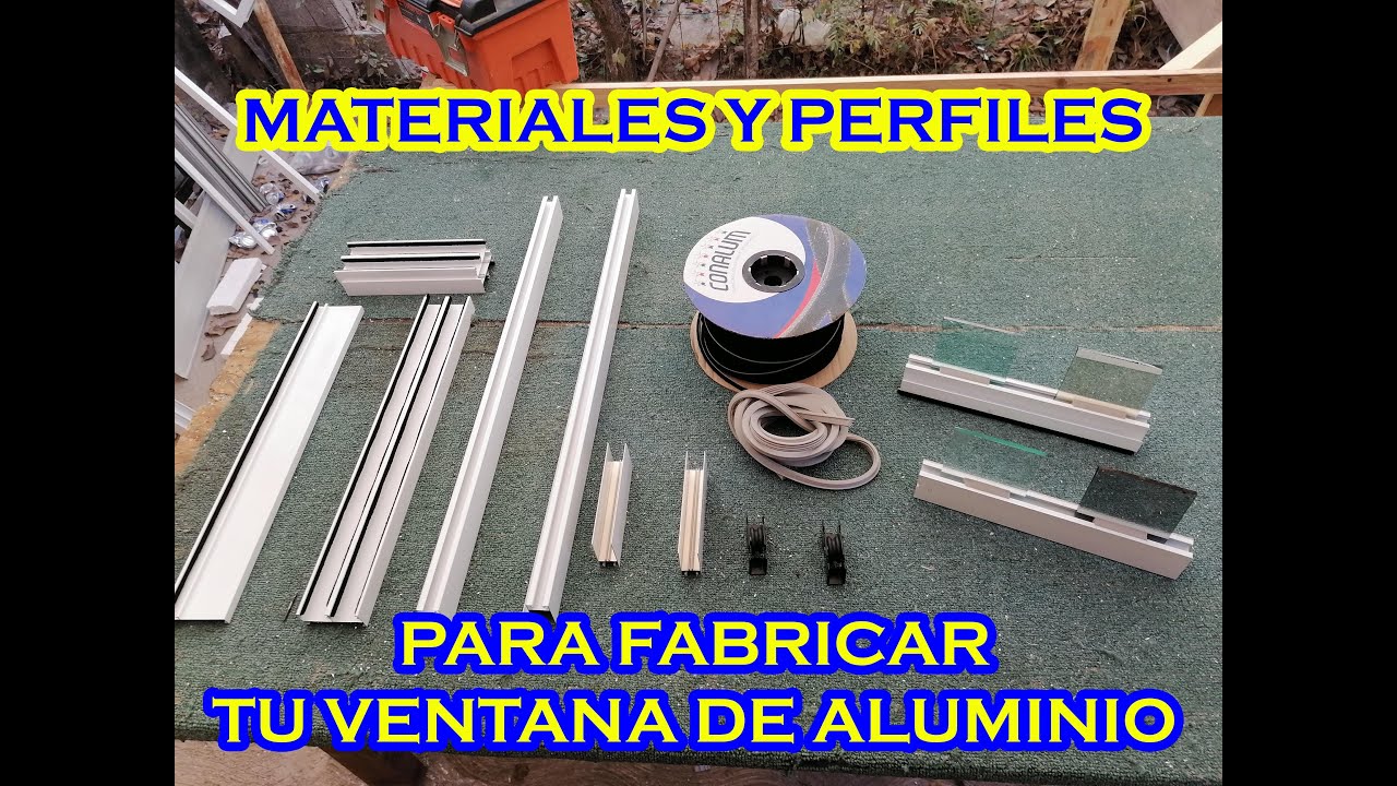 MATERIALES Y PERFILES PARA VENTANA DE 3 PULGADAS.