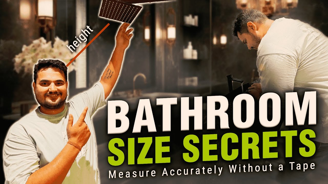 Perfect Bathroom Design Tips & Tricks🤩Take measurements without tape 🤔💯Interior Coach