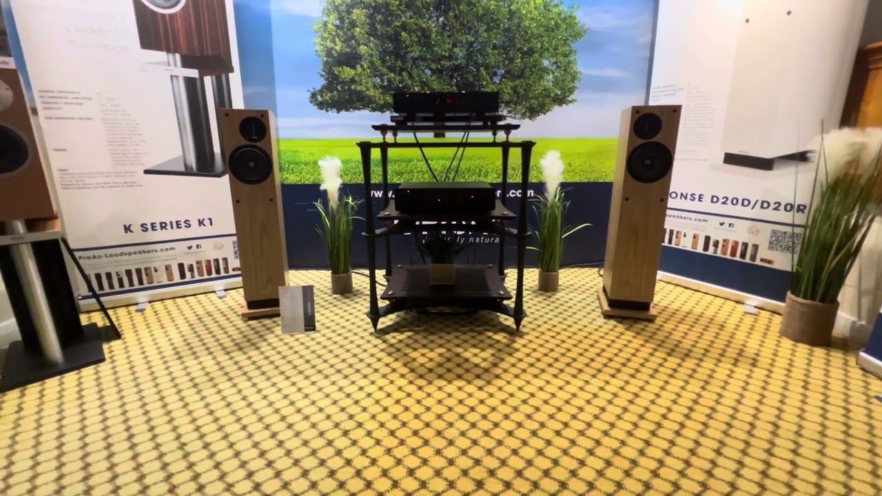 ProAc D20R Speakers with Exposure electronics at the Bristol HiFi Show 2024