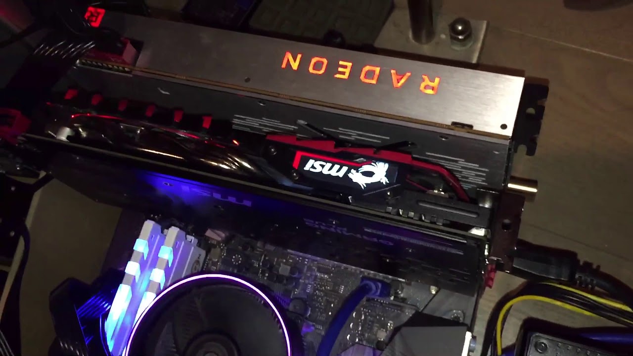 Mining Monero 4000H/s with 2 Radeon RX Vega 64