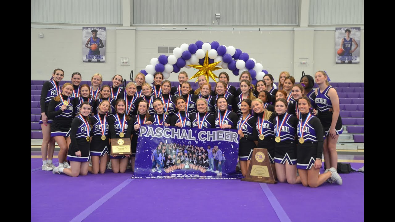 RL Paschal State Champion Cheer Team Performs Winning Routine at School Pep Rally