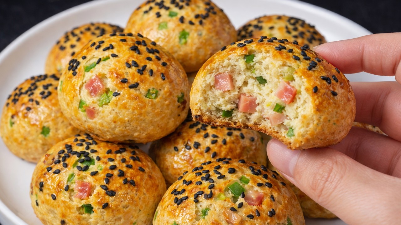 NO Flour, NO Sugar, NO Oil! 5-Min Prep Savory Oat Scones 🌿