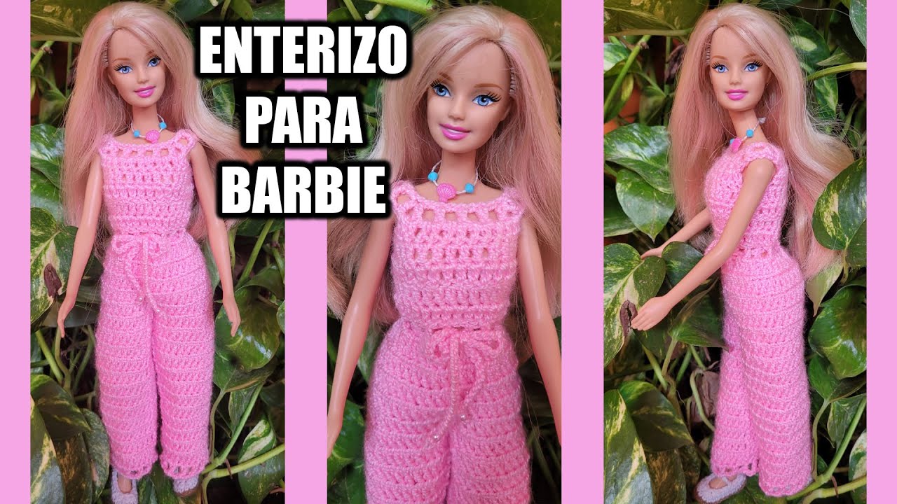 ENTERIZO TEJIDO A CROCHET PARA BARBIE || PASO A PASO