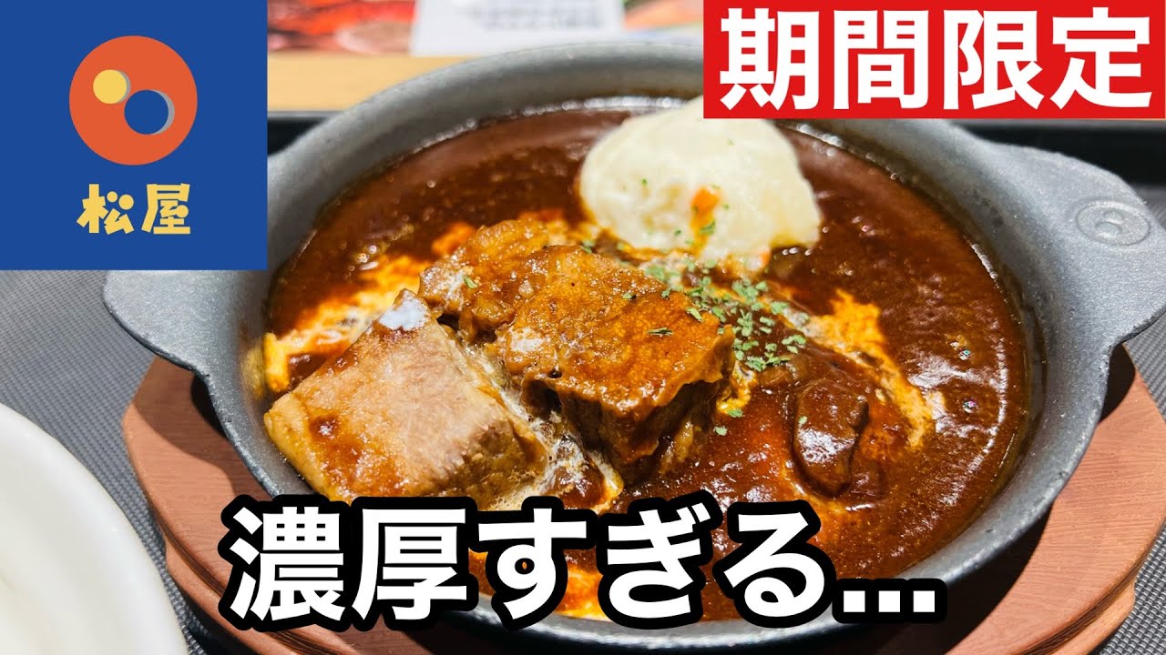 松屋の本気…煮込みビーフシチューハンバーグを特盛で実食！【飯テロ】