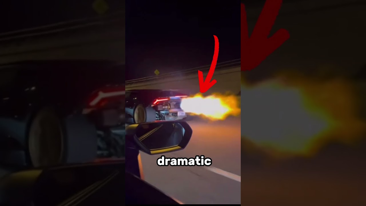 How do cars shoot flames? #shorts