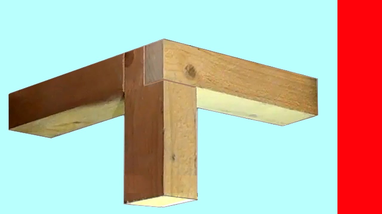 Îmbinări de colț din lemn, conectarea a 3 grinzi de lemn,Jigsaw Straight Cuts-PERFECT corner cutting