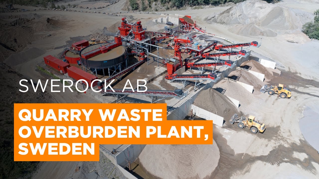 Swerock AB Install 250tph CDE Wash Plant for Quarry Waste Overburden