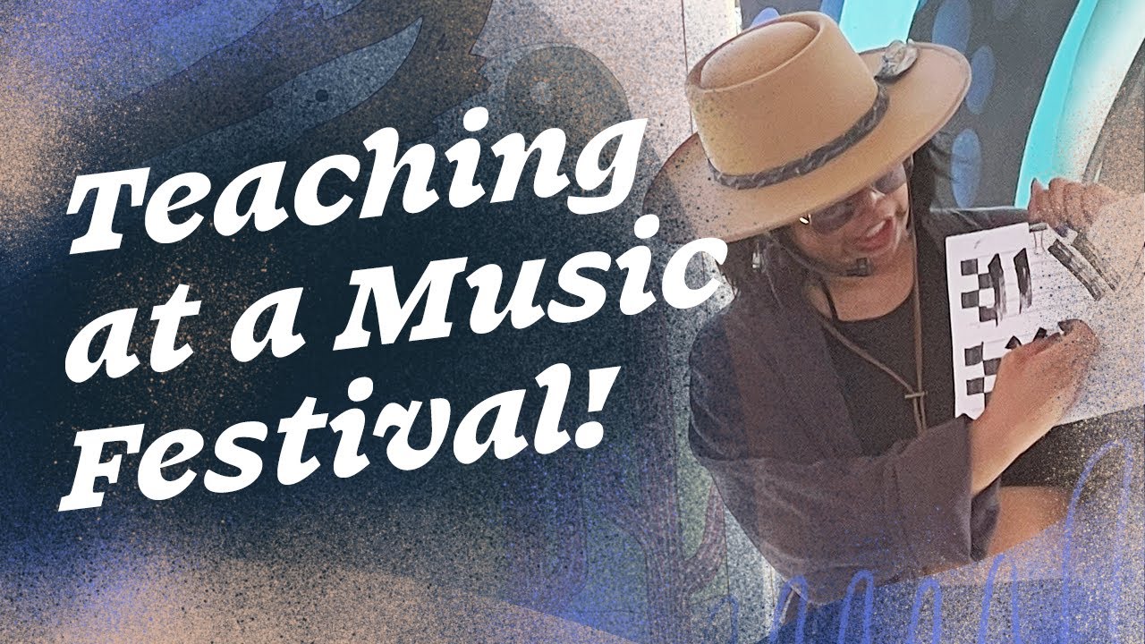 Bringing art to a music festival: First time teaching at Lightning in a Bottle.