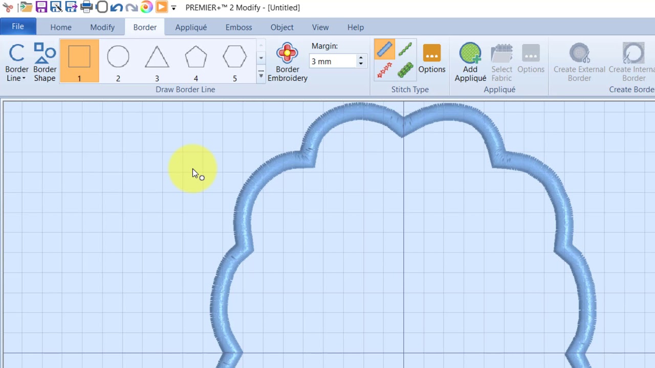 PREMIER+ 2: Adding Applique Stitches to a Design