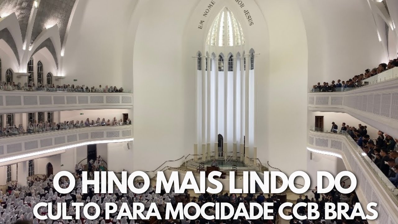 O HINO MAIS LINDO DO CULTO PRA MOCIDADE CCB BRÁS 03/09/22| HINO CCB 150 - JESUS CRISTO, MEU SENHOR