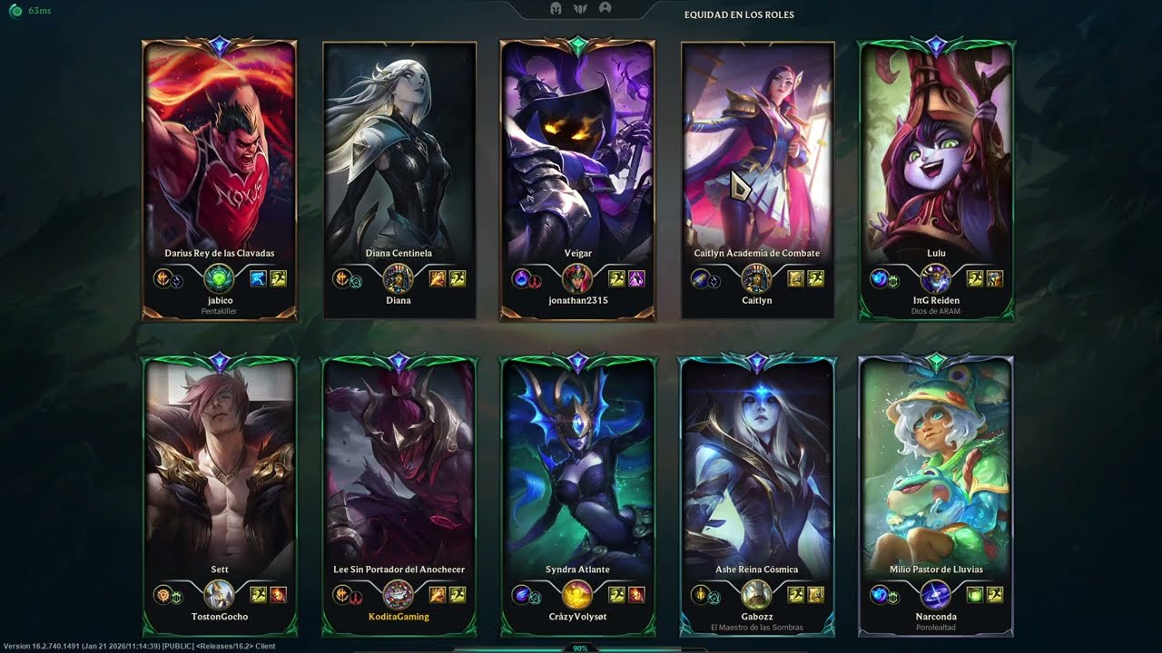 GAMEPLAY - LOL - CLASIS