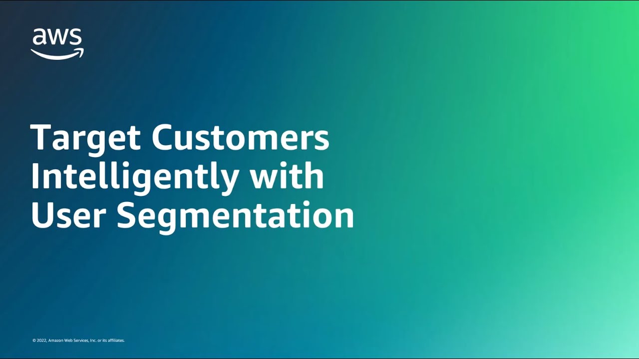 Target Customers Intelligently with User Segmentation using Amazon Personalize | Amazon Web Services