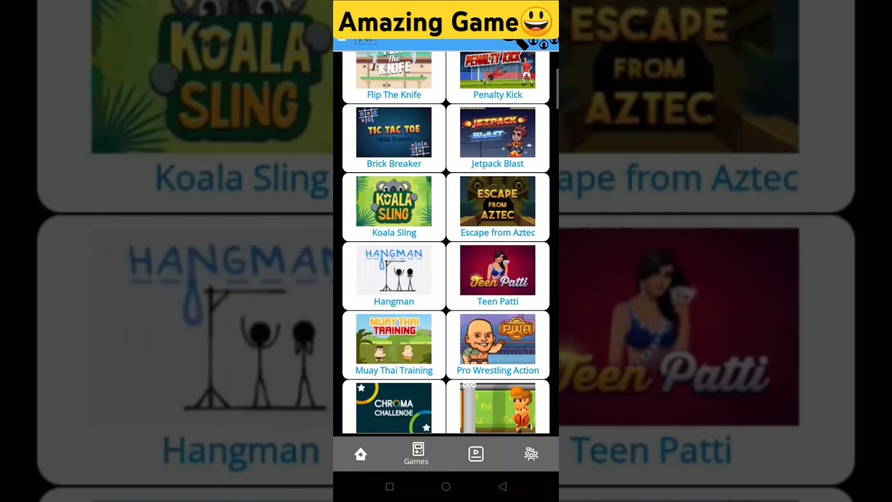 100+ Amazing Games in One App🔥 (Secret App🗿)