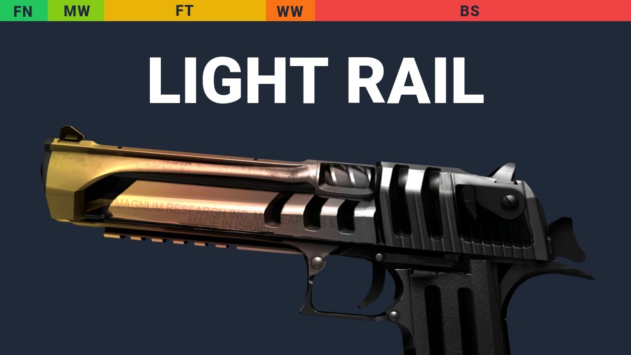 Desert Eagle Light Rail - Skin Float And Wear Preview