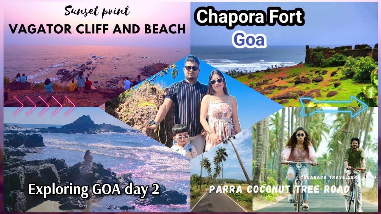 ✨Exploring Goa Visit to Chapora Fort❤️Vagator Beach❤️Parra Road#chaporafort #vagatorbeach #parraroad