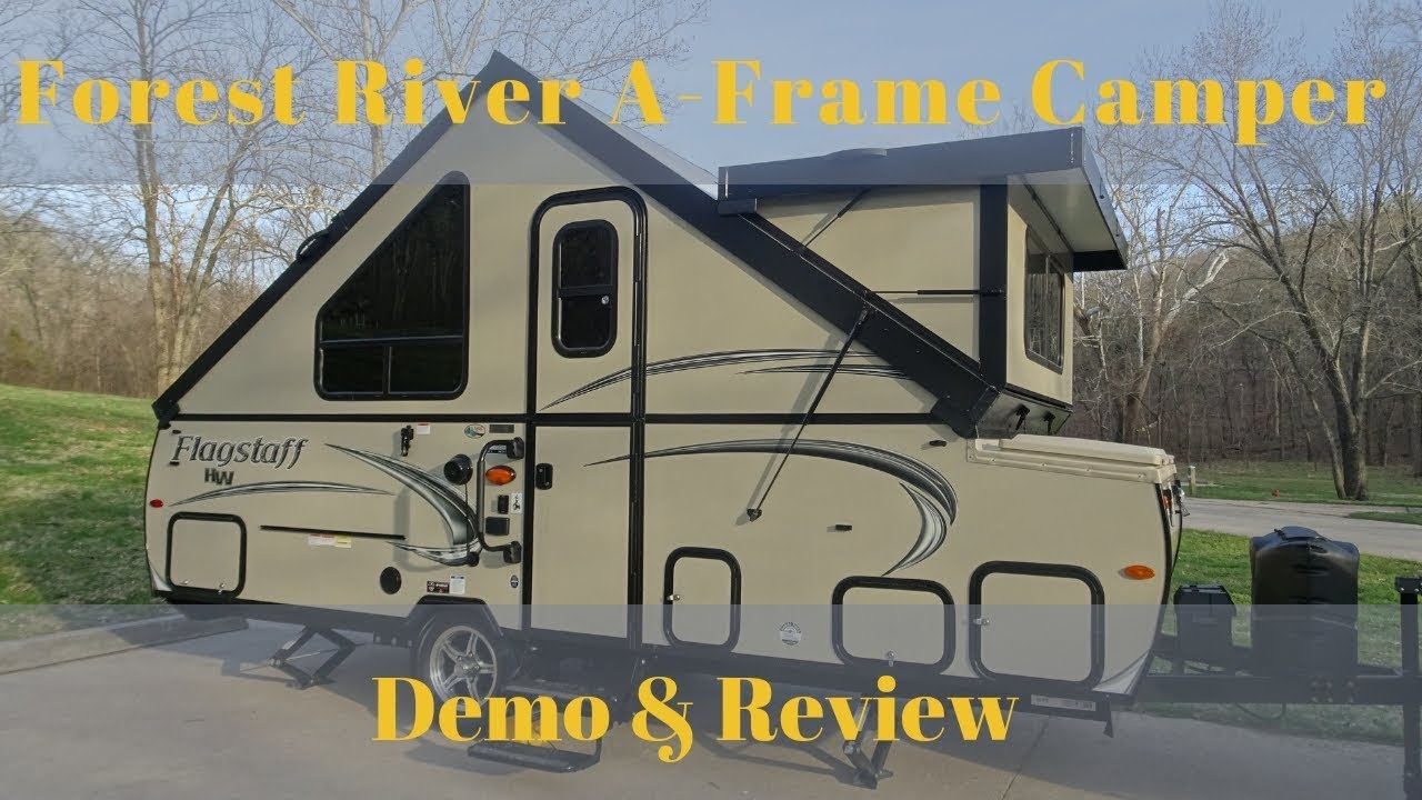 Forest River Travel Trailer: Flagstaff A-Frame Demo & Review -  2018 Flagstaff 21TBHW