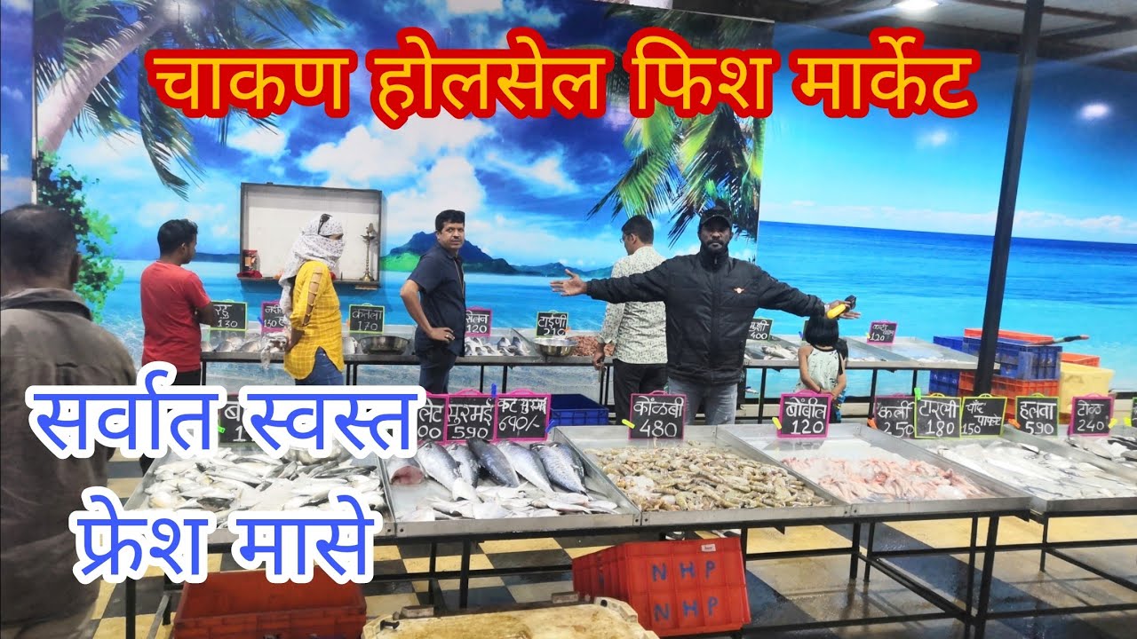 चाकण होलसेल फिश मार्केट | चाकण फिश मार्केट | Chakan Fish market|  #fishmarket #fishfry  #chakan