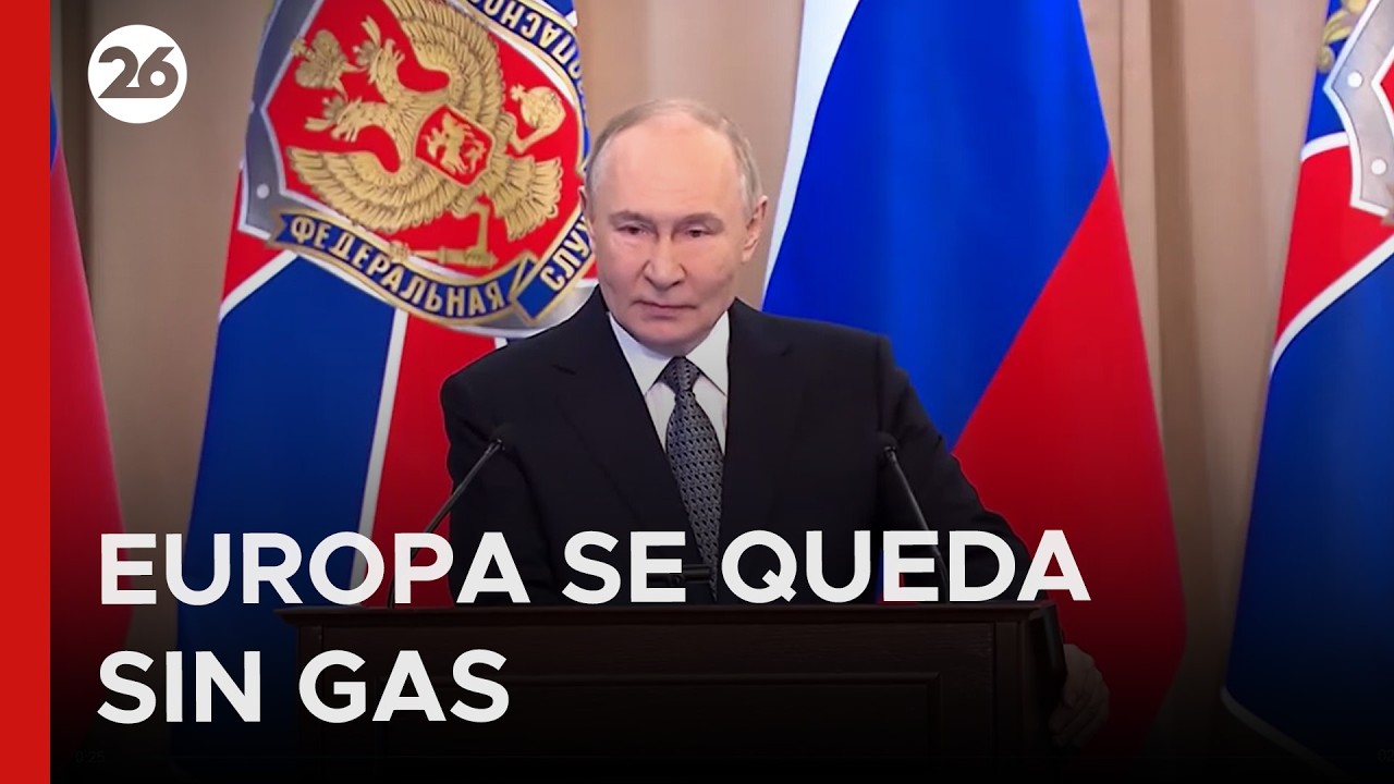 🇷🇺  Putin afirma que Rusia podría dejar de suministrar gas a Europa