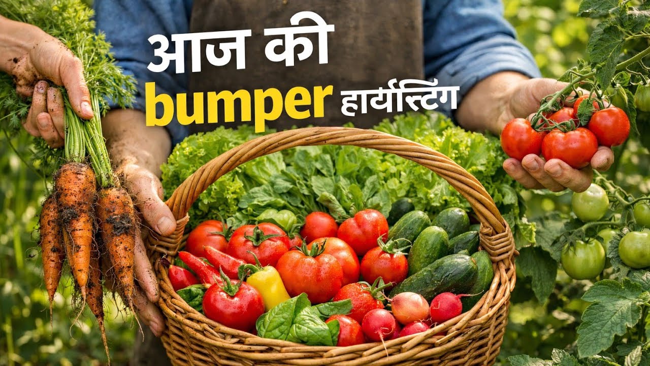 आज की bumper हार्वेस्टिंग