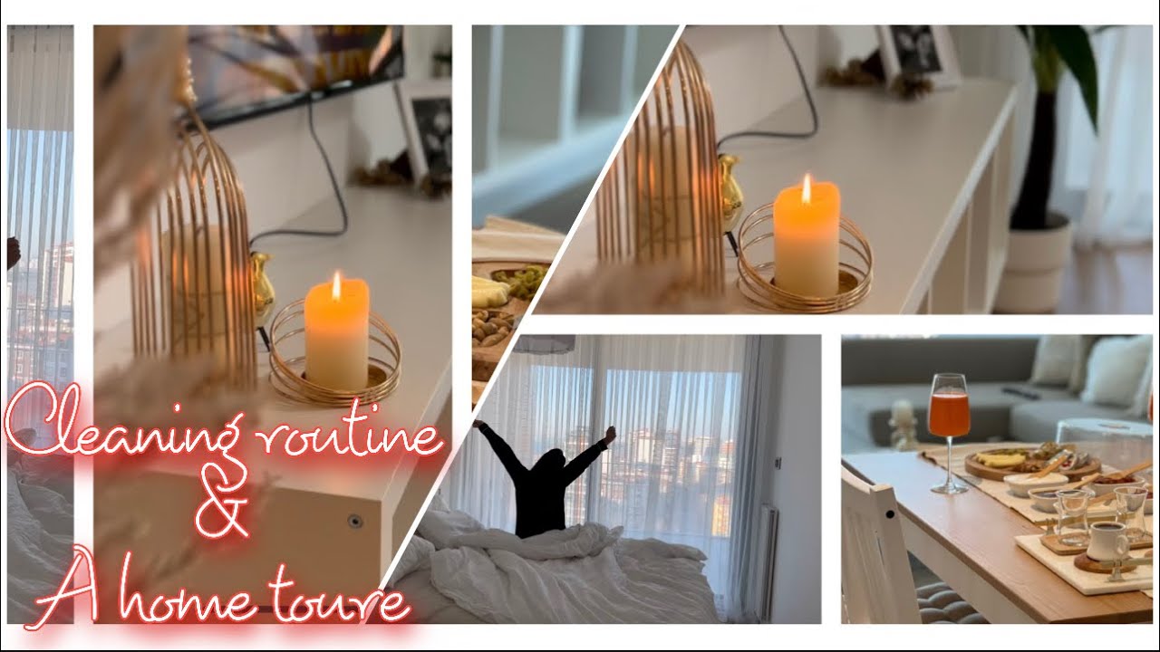 روتين تنظيف وجولة في بيتنا بِ تركيا 🇹🇷 | home tour + cleaning routine