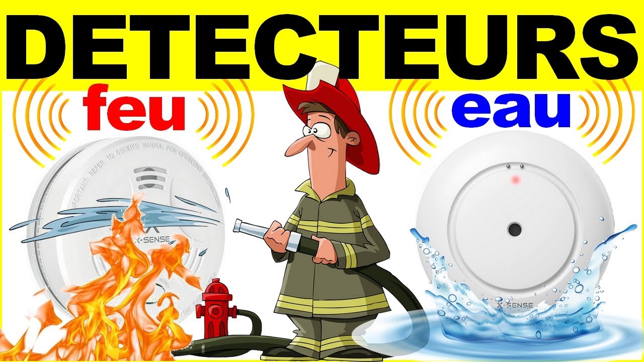 Test alarme électronique détecteur fumée feu incendie X-sense eau inondation piscine cave fuite eau