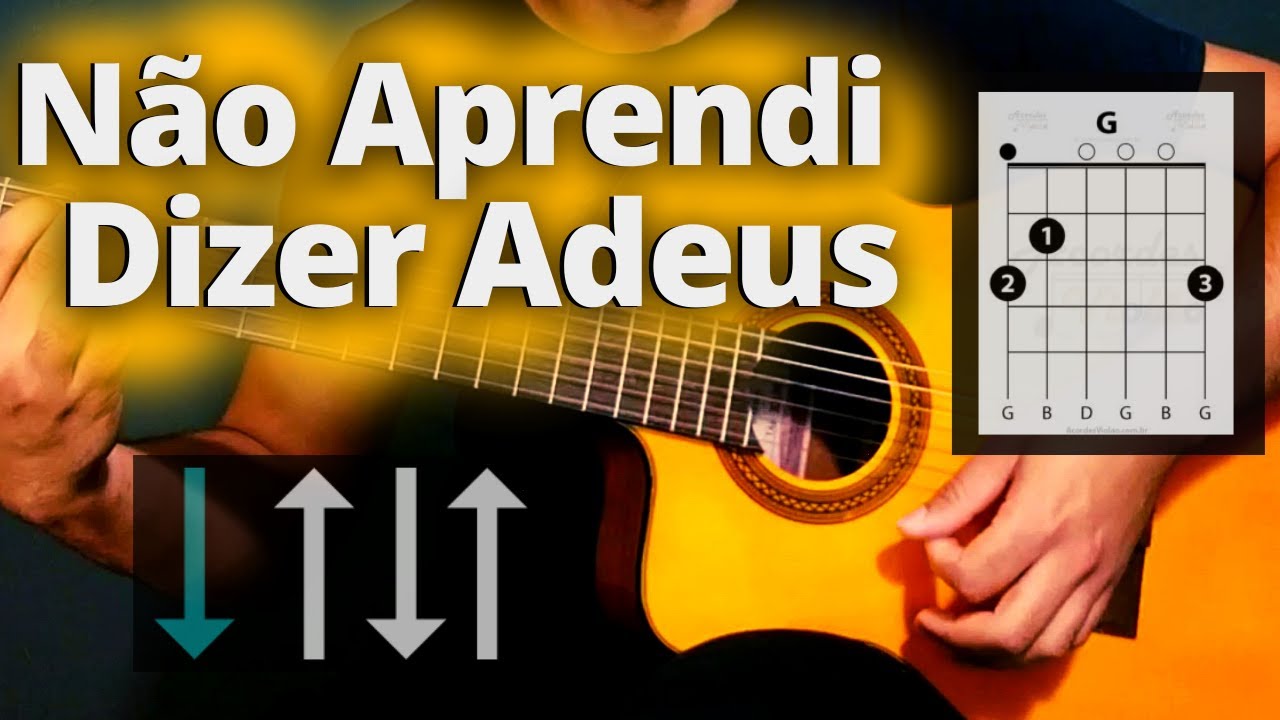Como Tocar Não Aprendi Dizer Adeus No Violão, Leandro e Leonardo (AULA DE VIOLÃO SIMPLIFICADA)