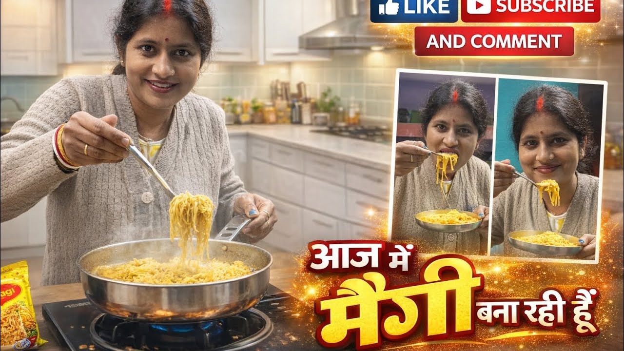 आज मै मैग्गी बना रही हुँ 