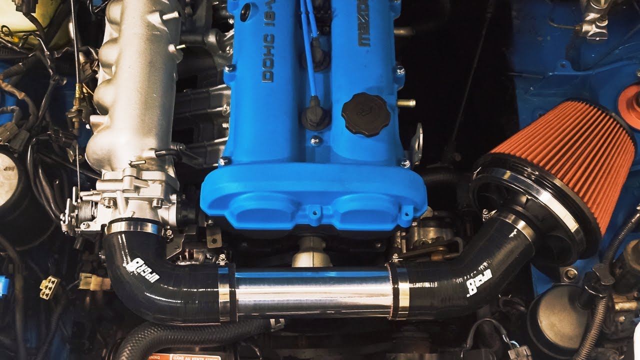 $200 Mazda Miata Project - Ep.27 DIY Custom Intake!!