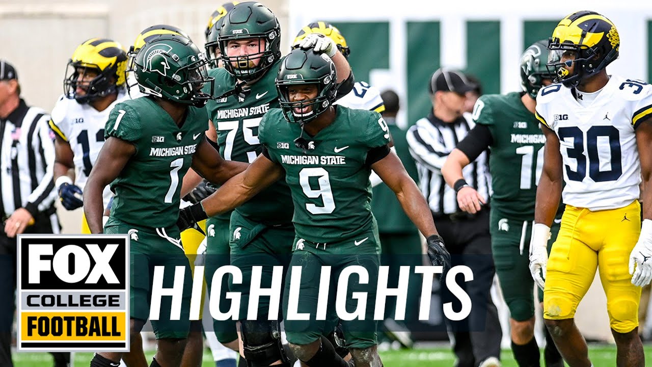 Kenneth Walker's huge day lifts Michigan State over Michigan, 37-33 | CFB ON FOX