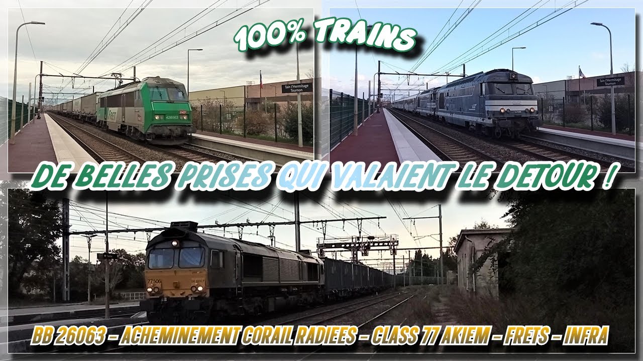 BB 26063 - Acheminement CMR Corail radiées - CLASS 77 AKIEM - FRETS - INFRA autour de Valence