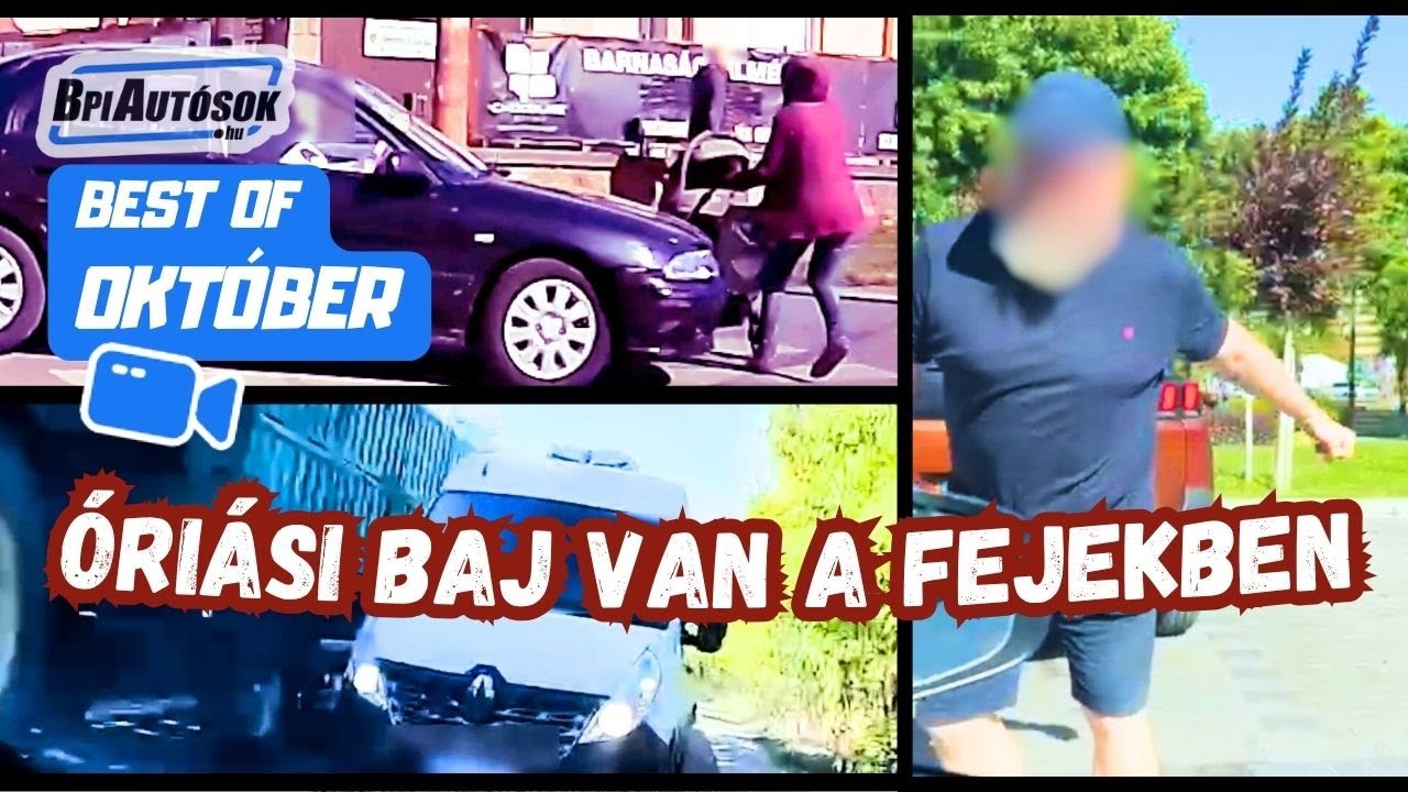 ÓRIÁSI BAJ VAN A FEJEKBEN! Október legdurvább dashcam pillanatai – BpiAutósok Best of Compilation