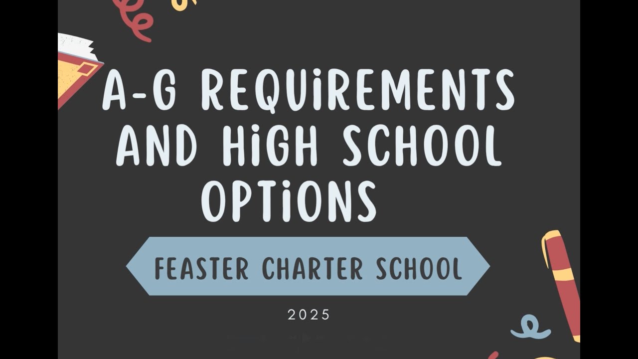 A-G and High School Options: 2025