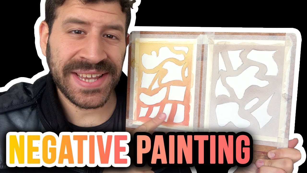 Watercolor Negative Painting Technique! | Practice With Me 🎨✏️