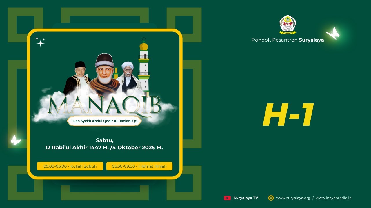 H-1 Manaqib Bulan Rabi'ul Akhir 1447 H.